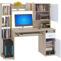 Компьютерный стол СОКОЛ дуб сонома/белый КСТ-11.1 КСТ11.1Дб5