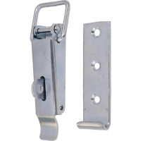 Замок для ящика VORMANN с ушком, с прямой ответной частью 138х47 мм, оцинкованный 01209130/8030