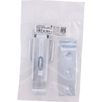 Замок для ящика VORMANN с ушком, с выгнутой ответной частью 110х37 мм, оцинкованный 01209105/9025