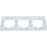 3-х местная горизонтальная рамка TANGO белый скрытой проводки 1008850