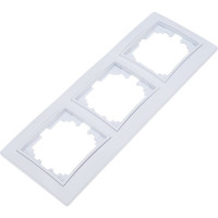 3-х местная горизонтальная рамка TANGO белый скрытой проводки 1008850