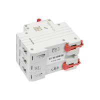 Автоматический модульный выключатель DKC YON MD63 3P 63А C 6kA MD63-3C63-6