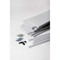 Стеллаж ООО ФУРАМА СТФ 2500x1100x300 мм, 7 полок, серый СТФ251130-7