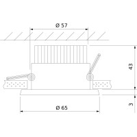 Встраиваемый светильник Elektrostandard 25024 LED 7W 4200K черный a056774