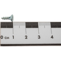 Универсальный саморез КВАДРА 3x10 белый, потайная голова, цинк, уп. 30 шт. 303010308120