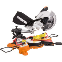 Аккумуляторная торцовочная пила WORX без АКБ и ЗУ, коробка WX845.9