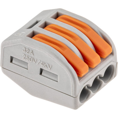 Соединительные монтажные клеммы с рычажком СМК 222-413, 2,5мм2, 5 шт. duwi 26610 5