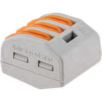 Соединительные монтажные клеммы с рычажком СМК 222-413, 2,5мм2, 5 шт. duwi 26610 5