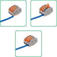Соединительные монтажные клеммы с рычажком СМК 222-413, 2,5мм2, 5 шт. duwi 26610 5