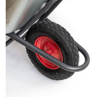 Строительная тачка Yard одноколесная, грузоподъемность 200 кг, объем 90 л 66-9-180