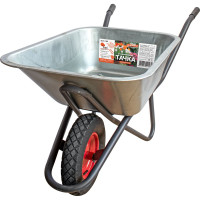 Строительная тачка Yard одноколесная, грузоподъемность 200 кг, объем 90 л 66-9-180