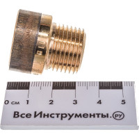 Удлинитель Viega, НВ, 1/2"х15 мм бронза 651121