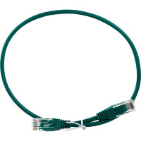 Патч-корд TWT RJ45-RJ45, 4 пары, UTP, категория 5е, 0.5 м, зеленый, 45-45-0.5-GN