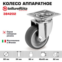 Колесо аппаратное поворотное с панелью (60 мм; 60 кг) Tellure rota 384202