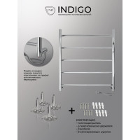 Полотенцесушитель INDIGO Arc без полки (electro) 60/50 (скрытый монтаж, универсальное подключение R/L, полированный) LCAE60-50R
