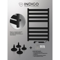 Полотенцесушитель INDIGO Oktava Slim 5 electro 80/50 таймер, скрытый монтаж, универсальное подключение R/L LСLOKS5E80-50BRRt