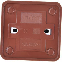 Переключатель Intro Quadro 2-103-10 10А-250В, IP20, открытая установка, венге, Б0053753