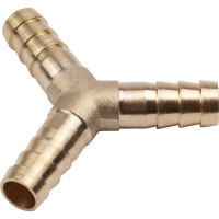 Тройник Y-образный елочка 8мм, латунь, в блистере AV Steel AV-700335B