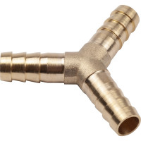 Тройник Y-образный елочка 8мм, латунь, в блистере AV Steel AV-700335B