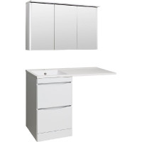 Тумба Runo ОРИОН 45 под умывальник Гамма 105 лайт белый 00-00000145