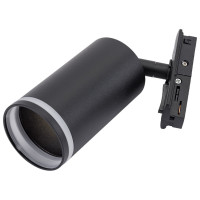 Трековый светильник ЭРА TR52 GU10 BK однофазный, под лампу GU10 матовый черный Б0054166