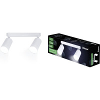 Поворотный накладной светильник Ritter Arton цилиндр, алюминий, 55x100x260, 2хGU10, белый 59989 0