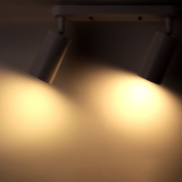 Поворотный накладной светильник Ritter Arton цилиндр, алюминий, 55x100x260, 2хGU10, белый 59989 0