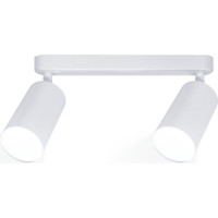 Поворотный накладной светильник Ritter Arton цилиндр, алюминий, 55x100x260, 2хGU10, белый 59989 0