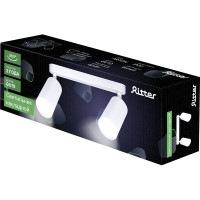 Поворотный накладной светильник Ritter Arton цилиндр, алюминий, 55x100x260, 2хGU10, белый 59989 0