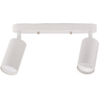 Поворотный накладной светильник Ritter Arton цилиндр, алюминий, 55x100x260, 2хGU10, белый 59989 0