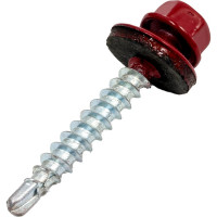 Кровельный саморез КРЕП-КОМП 4,8x35, RAL3003, красный рубин, 250 шт. ск353003кф
