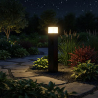 Садово-парковый светильник FERON 230V E27, DH0205, черный (столб) 11681