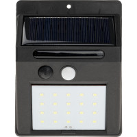Светодиодный светильник duwi с датчиком движения Solar LED на солнечных батареях, 4Вт, 6500К, 150Лм, IP65, цвет черный 25012 8
