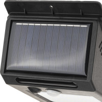 Светодиодный светильник duwi с датчиком движения Solar LED на солнечных батареях, 4Вт, 6500К, 150Лм, IP65, цвет черный 25012 8