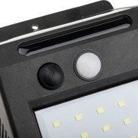 Светодиодный светильник duwi с датчиком движения Solar LED на солнечных батареях, 4Вт, 6500К, 150Лм, IP65, цвет черный 25012 8