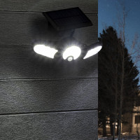 Светодиодный светильник duwi Solar LED с датчиком движения, на солнечных батареях, 28Вт, 6500К, 910Лм, IP65, 3 режима, цвет черный 25019 7