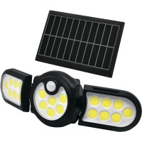 Светодиодный светильник duwi Solar LED с датчиком движения, на солнечных батареях, 28Вт, 6500К, 910Лм, IP65, 3 режима, цвет черный 25019 7