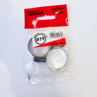 Хомут Boutte INOX 19 мм, ширина 8 мм, 2 шт. 0204328