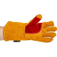 Спилковые краги ГРЕНАДЕР желтые ЧЗ КРА008