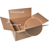 Картонная коробка PACK INNOVATION Гофрокороб 38x27x18.3 см, объем 19 л, 10 шт IP0GK382718-10