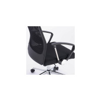 Офисное кресло BRABIX Flight R EX-541, хром, ткань TW, сетка, черное 532517