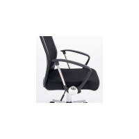 Офисное кресло BRABIX Flight R EX-541, хром, ткань TW, сетка, черное 532517