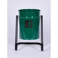 Уличная урна ПРОФМЕТСТИЛЬ зеленая 398