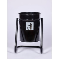 Уличная урна ПРОФМЕТСТИЛЬ черная 404