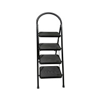 Стремянка с 4-мя широкими ступенями SevenBerg Prima Lux черная 4687202292547