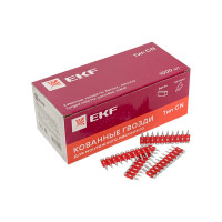 Кованные гвозди по бетону, металлу EKF Bullet Type, тип CN, диаметр 3 мм, длина 17 мм, цинк, 1000 шт. cpn-3017bp