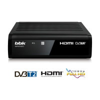 DVB-T2 ресивер bbk SMP025HDT2 черный ЦБ-00001275