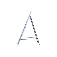 Комбинированная усиленная стремянка Алюмет 10 ступеней Серия АМS7810