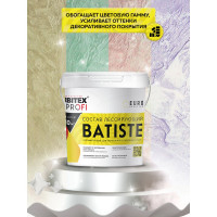 Лессирующий состав Farbitex BATISTE (полупрозрачный; серебро; 0.9 л) 4300009553