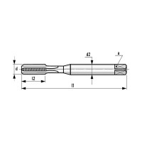 Машинный метчик RUKO М6, шаг 1.0 мм HSSE-VAP 232060VA
